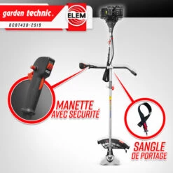 ELEM GARDEN TECHNIC Débroussailleuse Thermique 43cc - Bobine + Lame - 9 ELEM GARDEN TECHNIC Débroussailleuse Thermique 43cc - Bobine + Lame - -Débroussailleuse Soldes Magasin 10998883 3