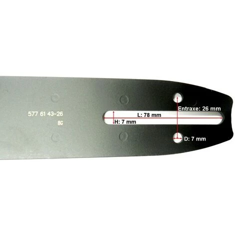 MCCULLOCH Guide Chaine Tronçonneuse Mc Culloch, Oleo Mac, Partner 35cm 3/8LP 050 52 Dents 4 MCCULLOCH Guide Chaine Tronçonneuse Mc Culloch, Oleo Mac, Partner 35cm 3/8LP 050 52 Dents – Image 2