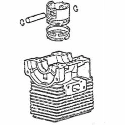 Cylindre Piston Débroussailleuse Nautac