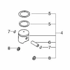 Kit Piston Débroussailleuse Echo