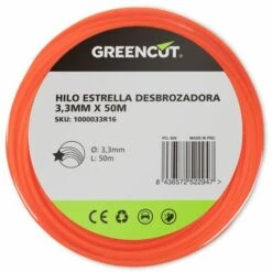 GREENCUT Fil étoilé Pour Débroussailleuse 3,3MM X 50M