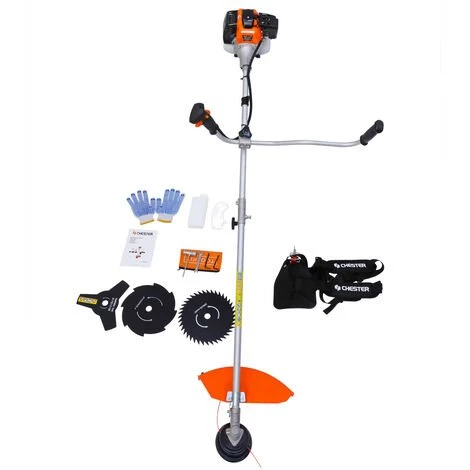CHESTERGARDEN Débroussailleuse Thermique 53 Cm³ - 3 Lames + 1 Tête Double Fil - CHESTER 3 CHESTERGARDEN Débroussailleuse Thermique 53 Cm³ - 3 Lames + 1 Tête Double Fil - CHESTER