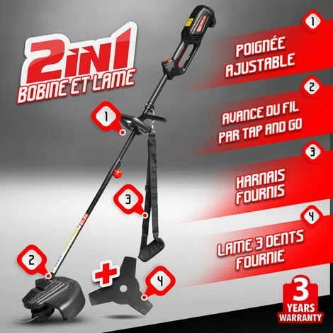 ELEM GARDEN TECHNIC Débroussailleuse électrique 1200W Garden Technic 4 ELEM GARDEN TECHNIC Débroussailleuse électrique 1200W Garden Technic – Image 2