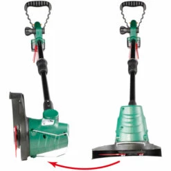 Débroussailleuse Sans Fil à Batterie 18V/chargeur Roues 24cm Lames 180° Tournable - 1,3Ah - Vitesse 8.000trs/min - Tête Moteur Tournable - Débroussailleuse électrique, Coupe Bordure, Herse Rotative De BRAST -Débroussailleuse Soldes Magasin 14074561 4