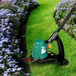 Débroussailleuse Sans Fil à Batterie 18V/chargeur Roues 24cm Lames 180° Tournable - 1,3Ah - Vitesse 8.000trs/min - Tête Moteur Tournable - Débroussailleuse électrique, Coupe Bordure, Herse Rotative De BRAST -Débroussailleuse Soldes Magasin 14074561 5