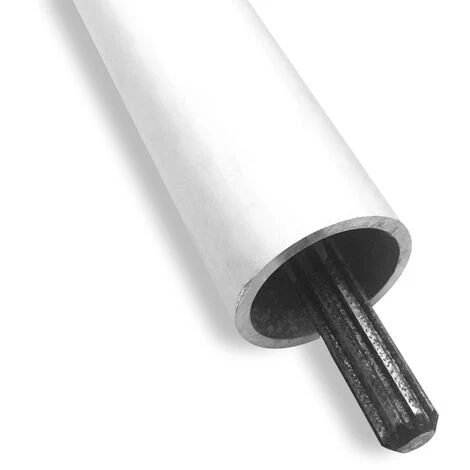 GREENCUT Barre Pour Accessoire 80CM 26MM Carré Mâle + Cannelures 4 GREENCUT Barre Pour Accessoire 80CM 26MM Carré Mâle + Cannelures – Image 2