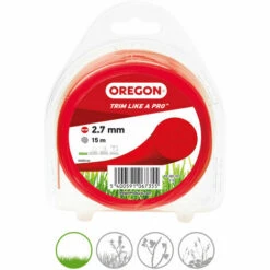 Fil De Coupe Coloured Line Oregon, Rouge, épaisseur De Fil 2,7 Mm, Longueur 15 M