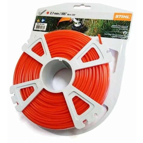 Bobine De Fil Rond Débroussailleuse Stihl 2.7 Mm | 68 Mètres 3 Bobine De Fil Rond Débroussailleuse Stihl 2.7 Mm | 68 Mètres