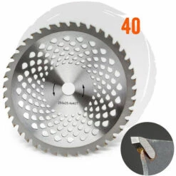 Boudech Disque à Lames En Acier De Qualité Supérieure Avec 40 Dents Pour Débroussailleuse Et Tondeuse à Gazon -Débroussailleuse Soldes Magasin 17605535 5