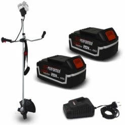 Débroussailleuse à Batterie 40V ( 2 X 20V ) X-Performer XPDCB40LIBL-2B - BOBINE - LAME + 2 Batteries 4 Ah - Chargeur