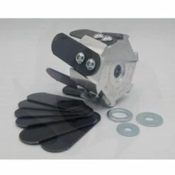 Tête Binette Fraiseuse Universelle Pour Débroussailleuse Avec Lames En Acier D'Origine Bazargiusto + Kit De Lames De Rechange