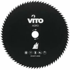 VITO GARDEN Lame De Coupe Débroussailleuse VITO AGRO 80 Dents - Diam 255mm Alesage 25.4