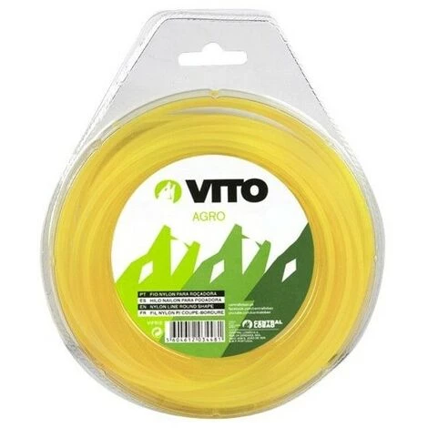 VITO GARDEN Fil Nylon Rond Pour Débroussailleuse - Longueur 15m - Diamètre 2.4mm 3 VITO GARDEN Fil Nylon Rond Pour Débroussailleuse - Longueur 15m - Diamètre 2.4mm