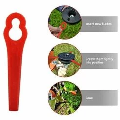 BEARSU 100 PCS Lames En Plastique De Rechange Pour Coupe Bordure Faucheuse Lame De Découpe Machine Découpage Lames Moteur Pièces Kit Pour FRT18A FRT18A1 Art 46155 FRT20A1 Accessoires 10 BEARSU 100 PCS Lames En Plastique De Rechange Pour Coupe Bordure Faucheuse Lame De Découpe Machine Découpage Lames Moteur Pièces Kit Pour FRT18A FRT18A1 Art 46155 FRT20A1 Accessoires -Débroussailleuse Soldes Magasin 25362573 4