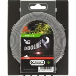 Fil Pour Débroussaillage Duoline Rond Oregon - Longueur 15 M - Diamètre 2,4 Mm
