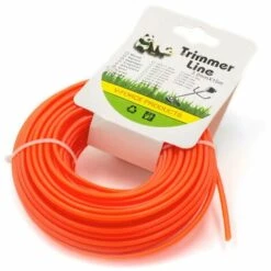 Vhbw Fil De Coupe Universel Pour Tondeuse, Débroussailleuse, Coupe-bordure - Fil De Rechange, Orange, 3 Mm X 15 M, Rond