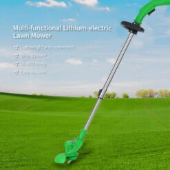 HAPPYSHOPPING KKmoon Tondeuse A Gazon Electrique Debroussailleuse Tondeuse A Gazon Batterie Au Lithium Rechargeable, Une Charge Et Une Charge, Prise EU -Débroussailleuse Soldes Magasin 28356163 2