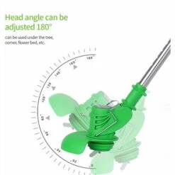 HAPPYSHOPPING KKmoon Tondeuse A Gazon Electrique Debroussailleuse Tondeuse A Gazon Batterie Au Lithium Rechargeable, Une Charge Et Une Charge, Prise EU -Débroussailleuse Soldes Magasin 28356163 3