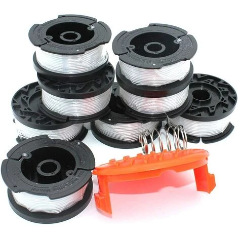 LITZEE 8PK 0.065"Bobine Pour BLACK + DECKER Strimmer Tondeuse De Remplacement 30ft 0.065" Tondeuse à Corde Alimentation Auto Ligne 8PK Bobine 1PK Capuchon 1 PK Ressort 4 LITZEE 8PK 0.065"Bobine Pour BLACK + DECKER Strimmer Tondeuse De Remplacement 30ft 0.065" Tondeuse à Corde Alimentation Auto Ligne 8PK Bobine 1PK Capuchon 1 PK Ressort – Image 2