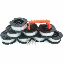 LITZEE 8PK 0.065"Bobine Pour BLACK + DECKER Strimmer Tondeuse De Remplacement 30ft 0.065" Tondeuse à Corde Alimentation Auto Ligne 8PK Bobine 1PK Capuchon 1 PK Ressort 9 LITZEE 8PK 0.065"Bobine Pour BLACK + DECKER Strimmer Tondeuse De Remplacement 30ft 0.065" Tondeuse à Corde Alimentation Auto Ligne 8PK Bobine 1PK Capuchon 1 PK Ressort -Débroussailleuse Soldes Magasin 28431704 3