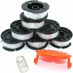 LITZEE 8PK 0.065"Bobine Pour BLACK + DECKER Strimmer Tondeuse De Remplacement 30ft 0.065" Tondeuse à Corde Alimentation Auto Ligne 8PK Bobine 1PK Capuchon 1 PK Ressort 10 LITZEE 8PK 0.065"Bobine Pour BLACK + DECKER Strimmer Tondeuse De Remplacement 30ft 0.065" Tondeuse à Corde Alimentation Auto Ligne 8PK Bobine 1PK Capuchon 1 PK Ressort -Débroussailleuse Soldes Magasin 28431704 4