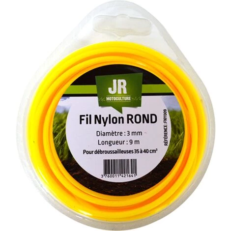 JR MOTOCULTURE JR Fil Nylon 3 Mm - Rond FNY009 3 JR MOTOCULTURE JR Fil Nylon 3 Mm - Rond FNY009