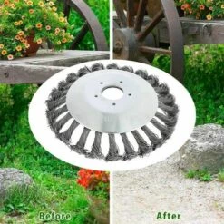 PERLE RARE Tête De Débroussailleuse Conique En Fil De Fer Noué De 200 Mm Pour Tondeuse à Gazon - Plateau De Désherbage En Métal Pour Débroussailleuse (200CM) -Débroussailleuse Soldes Magasin 30980731 2