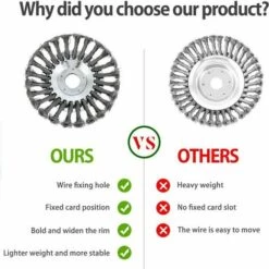 PERLE RARE Tête De Débroussailleuse Conique En Fil De Fer Noué De 200 Mm Pour Tondeuse à Gazon - Plateau De Désherbage En Métal Pour Débroussailleuse (200CM) -Débroussailleuse Soldes Magasin 30980731 3