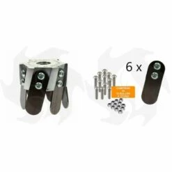 IME Tête Bineuse Universelle Pour Débroussailleuse Avec Lames En Acier + Kit De Lames De Rechange