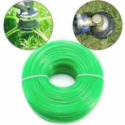 CYCLINGCOLORS Rouleau De Fil Débroussailleuse Universel Rond Diamètre 1,3mm Longueur 14m Vert Coupe Bordure