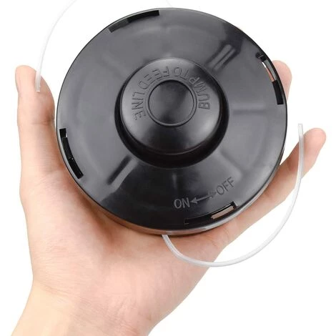 THSINDE Lot De 2 Tête De Débroussailleuse Universelle A6481 Nylon Bobine De Rechange De Tondeuse Débroussailleuse Tête De Coupe M10 X 1,25 Pour Débroussailleuse Thermique à Essence 6 THSINDE Lot De 2 Tête De Débroussailleuse Universelle A6481 Nylon Bobine De Rechange De Tondeuse Débroussailleuse Tête De Coupe M10 X 1,25 Pour Débroussailleuse Thermique à Essence – Image 4