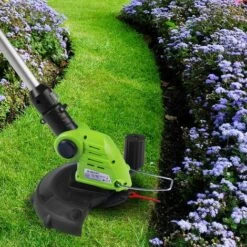 Débroussailleuse Sans Fil à Batterie 25cm 8.500trs/min 20V, 12 Lames Incl., Manche Télescopique En Alu 70-100cm, (80 Min. Sans Charge) Sans Chargeur Sans Batterie – De BRAST 11 Débroussailleuse Sans Fil à Batterie 25cm 8.500trs/min 20V, 12 Lames Incl., Manche Télescopique En Alu 70-100cm, (80 Min. Sans Charge) Sans Chargeur Sans Batterie – De BRAST -Débroussailleuse Soldes Magasin 34686552 5