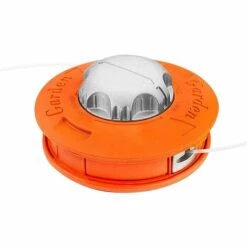BRIDAY Tete Debroussailleuse Universelle, Tête De Tondeuse à Gazon Universelle En Aluminium Twister Concave-convexe Pour Ligne D'alimentation Adaptée à La Ferme De La Cour Du Jardin M10x1.25LH Orange