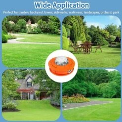 BRIDAY Tete Debroussailleuse Universelle, Tête De Tondeuse à Gazon Universelle En Aluminium Twister Concave-convexe Pour Ligne D'alimentation Adaptée à La Ferme De La Cour Du Jardin M10x1.25LH Orange -Débroussailleuse Soldes Magasin 35852136 4