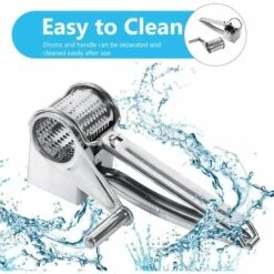 ABCRITAL Râpe À Fromage Polyvalente, Râpe À Fromage En Acier Inoxydable Avec Tambours À Main En Acier Inoxydable, Râpe À Spaetzle Pour Mozzarella, Légumes Et Plus, Design Ergonomique 9 ABCRITAL Râpe À Fromage Polyvalente, Râpe À Fromage En Acier Inoxydable Avec Tambours À Main En Acier Inoxydable, Râpe À Spaetzle Pour Mozzarella, Légumes Et Plus, Design Ergonomique -Débroussailleuse Soldes Magasin 36351637 3