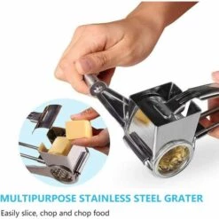 ABCRITAL Râpe À Fromage Polyvalente, Râpe À Fromage En Acier Inoxydable Avec Tambours À Main En Acier Inoxydable, Râpe À Spaetzle Pour Mozzarella, Légumes Et Plus, Design Ergonomique 11 ABCRITAL Râpe À Fromage Polyvalente, Râpe À Fromage En Acier Inoxydable Avec Tambours À Main En Acier Inoxydable, Râpe À Spaetzle Pour Mozzarella, Légumes Et Plus, Design Ergonomique -Débroussailleuse Soldes Magasin 36351637 5