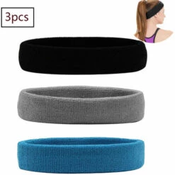 ABCRITAL Bandeau De Sport Femmes Hommes Bandeaux Tête Front Coton Éponge Bandeau Sport Pour Courir Vélo Jogging Tennis Football