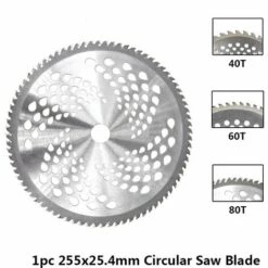 BETTERLIFE Lot De 3 Lames à Pointe En Carbure 80 Dents 20,3 Cm Pour Stihl Husqvarna Echo Jonsered Shindaiwa Kawasaki Honda Homelite Ryobi Dolmar Makita Débroussailleuse Désherbeuse Wacker Lames De Scie à Bois -Débroussailleuse Soldes Magasin 36690012 4