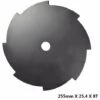 DONTODENT Lames De Scie Circulaire, 255x25.4x1.6mm 8 Dents Lame Débroussailleuse Lame De Scie Coupe Tondeuse à Gazon Outils électriques -Débroussailleuse Soldes Magasin 36960087 1