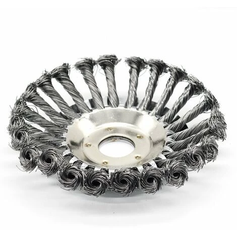 THSINDE 1PCS 6'' Kit De Brosse De Débroussailleuse à Gazon, 150x25,4mm Brosse à Désherber Ronde Pour éliminer Les Mauvaises Herbes, Tête Brosse Avec Roue En Fil D'acier Massif Pour Jardin Agriculture(6 Pouce) 5 THSINDE 1PCS 6'' Kit De Brosse De Débroussailleuse à Gazon, 150x25,4mm Brosse à Désherber Ronde Pour éliminer Les Mauvaises Herbes, Tête Brosse Avec Roue En Fil D'acier Massif Pour Jardin Agriculture(6 Pouce) – Image 3