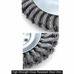 BETTERLIFE Tête De Désherbage Fil D'acier, 6/8 Pouce Brosse Rotative Disque De Pinceau à Roue Pour Outils De Pelouse Jardin Agriculture - Trou Intérieur 25.4mm (6 Pouce) -Débroussailleuse Soldes Magasin 37660997 2