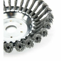 BETTERLIFE Tête De Désherbage Fil D'acier, 6/8 Pouce Brosse Rotative Disque De Pinceau à Roue Pour Outils De Pelouse Jardin Agriculture - Trou Intérieur 25.4mm (8 Pouce) -Débroussailleuse Soldes Magasin 37661000 3