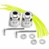 ABCRITAL 2X Tête De Ligne En Aluminium, Tête De Ligne Double, Tête De Tondeuse, Bobine De Ligne, Tête De Coupe-Gazon Pour Débroussailleuse À Essence, Débroussailleuse Avec 4 Lignes -Débroussailleuse Soldes Magasin 38288444 1