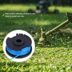LITZEE Bobine De Rechange Pour Coupe-Bordures, 4 Pièces Bobine De Tondeuse à Gazon Bobines De Mangeur De Mauvaises Herbes Avec Couvercle Accessoires De Remplacement Pour Ryobi AC14RL3A AC80RL3 -Débroussailleuse Soldes Magasin 38401644 3