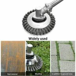 ALMI 2021 8" Size: 200 X 200 X 25mm 6" Size: 150 X 150 X 25mm Tête De Coupe Conique En Fil Métallique Pour Tondeuse à Gazon Brosse De Qualité Supérieure Pour Débroussailleuse (1A-1C) -Débroussailleuse Soldes Magasin 42444206 4