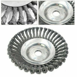 GUAZHUNIFR Tête De Désherbage Fil D'acier, 6 Pouce Brosse Rotative Disque De Pinceau à Roue Pour Outils De Pelouse Jardin Agriculture - Trou Intérieur 25.4mm Guazhuni (6 Pouce) -Débroussailleuse Soldes Magasin 42736244 3