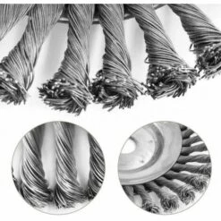 GDRHVFD Brosse À Joint De Mauvaises Herbes Professionnelle Brosse À Mauvaises Herbes Débroussailleuse Débroussailleuse Fil D'Acier Noué Argent Moderne 150 Mm -Débroussailleuse Soldes Magasin 42738007 4