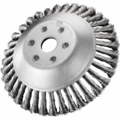 Brosse à Mauvaises Herbes Débroussailleuse Coupeur Tête Pour Débroussailleuse Brosse Ronde Pour Débroussailleuse Macaron (6"(25 Mm X 150 Mm))