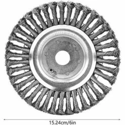 Brosse à Mauvaises Herbes Débroussailleuse Coupeur Tête Pour Débroussailleuse Brosse Ronde Pour Débroussailleuse Macaron (6"(25 Mm X 150 Mm)） -Débroussailleuse Soldes Magasin 42741098 3