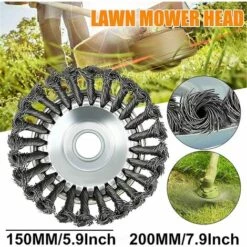 Brosse De Débroussailleuse à Gazon, Irisfr Brosse Débroussailleuse De Mauvaises Herbes, Brosse Rotative Disque De Pinceau à Roue, 150 X 150 X 25mm 8 Brosse De Débroussailleuse à Gazon, Irisfr Brosse Débroussailleuse De Mauvaises Herbes, Brosse Rotative Disque De Pinceau à Roue, 150 X 150 X 25mm -Débroussailleuse Soldes Magasin 42741519 2